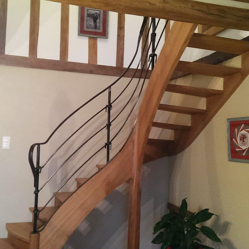 rambarde escalier acier
